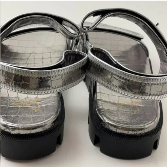 Christian Louboutin Lock Cool Croc Dad Sandals NIB 7.5 - Picture 8 of 11
